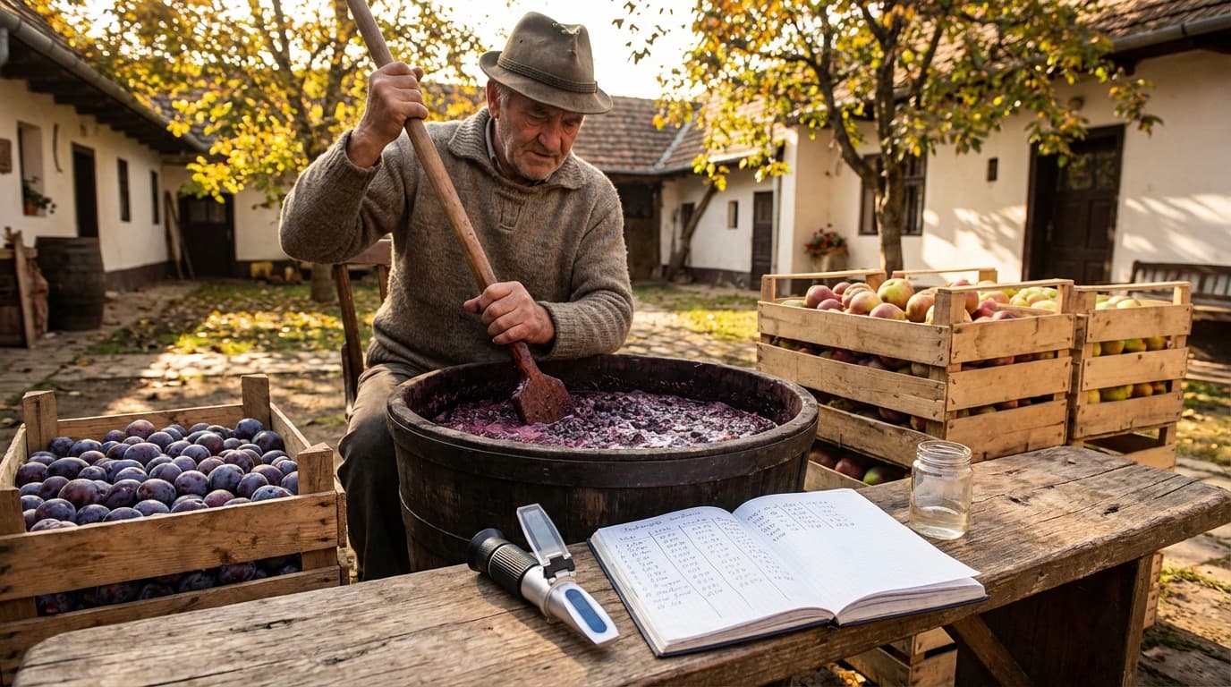 Pomiar Brix w zacierze owocowym